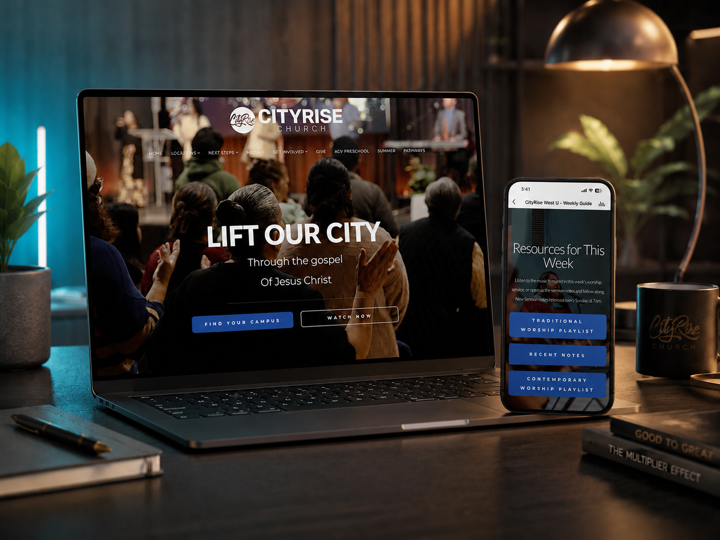 CityRise Church Subsplash website