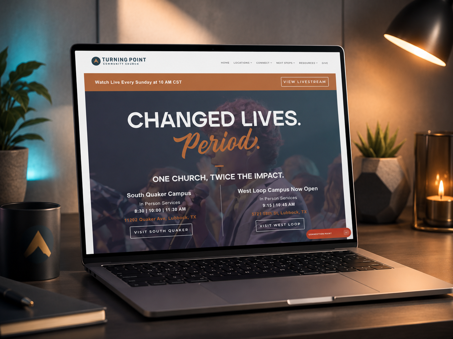 Turning Point Community Church Subsplash website